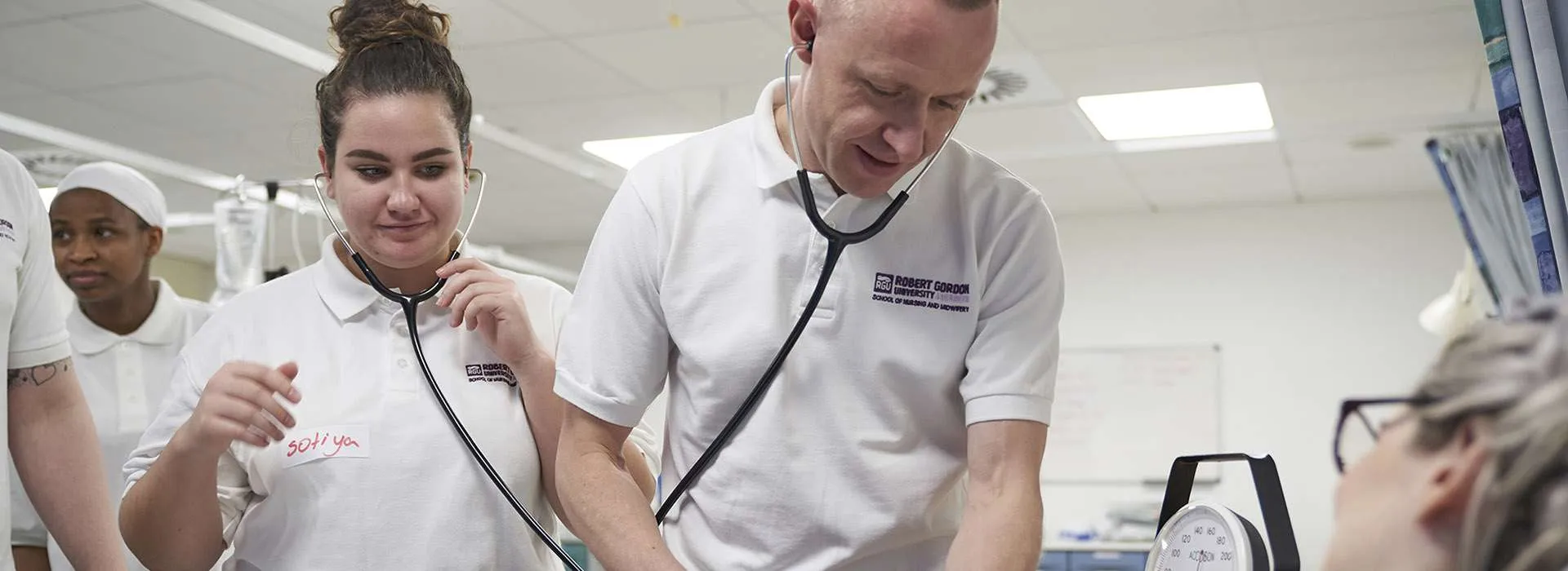 Nurse with a patient