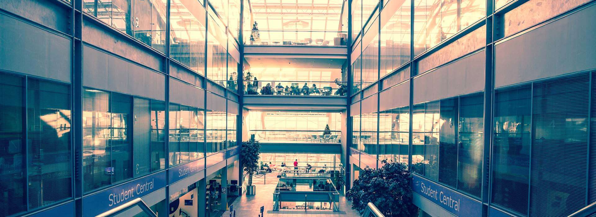 interior of the ishbel gordon building at RGU