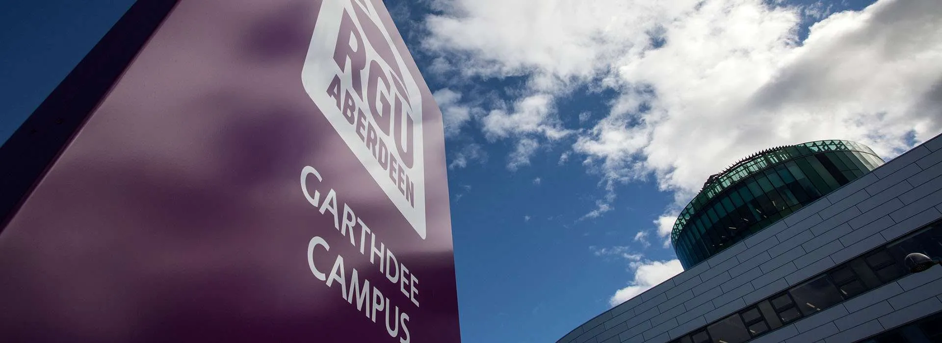 sign outside of RGU campus