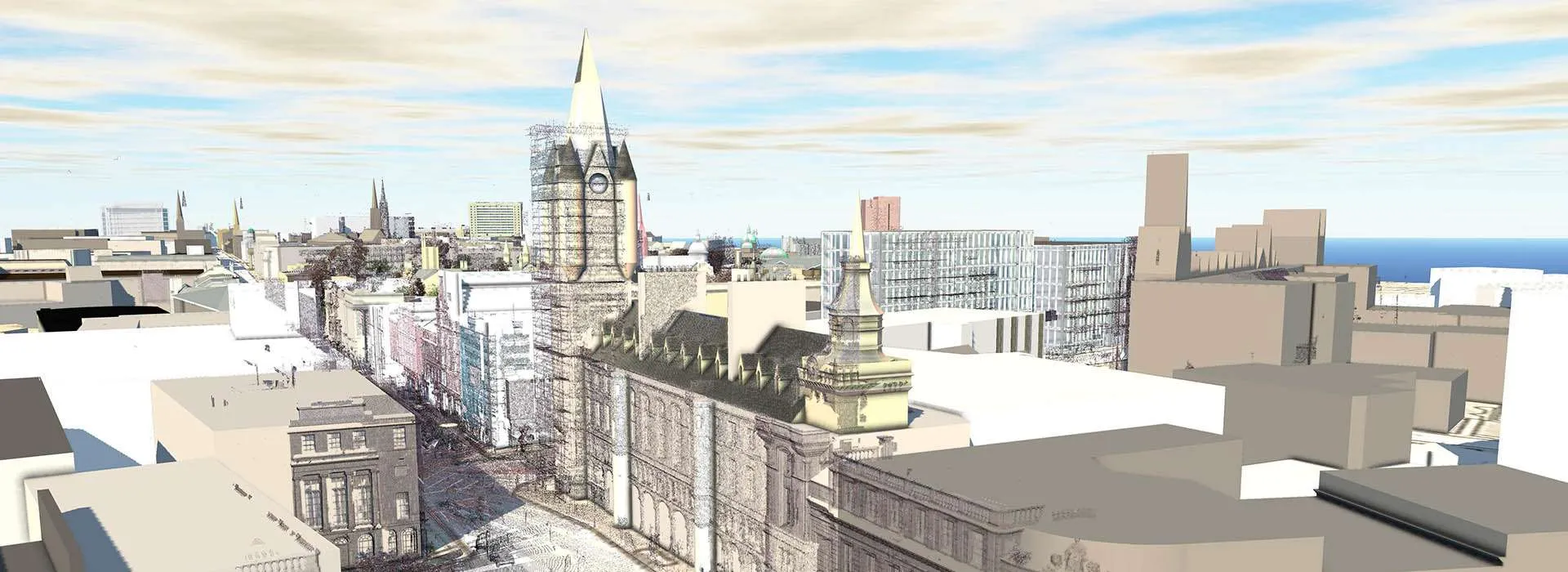3D model of aberdeen skyline