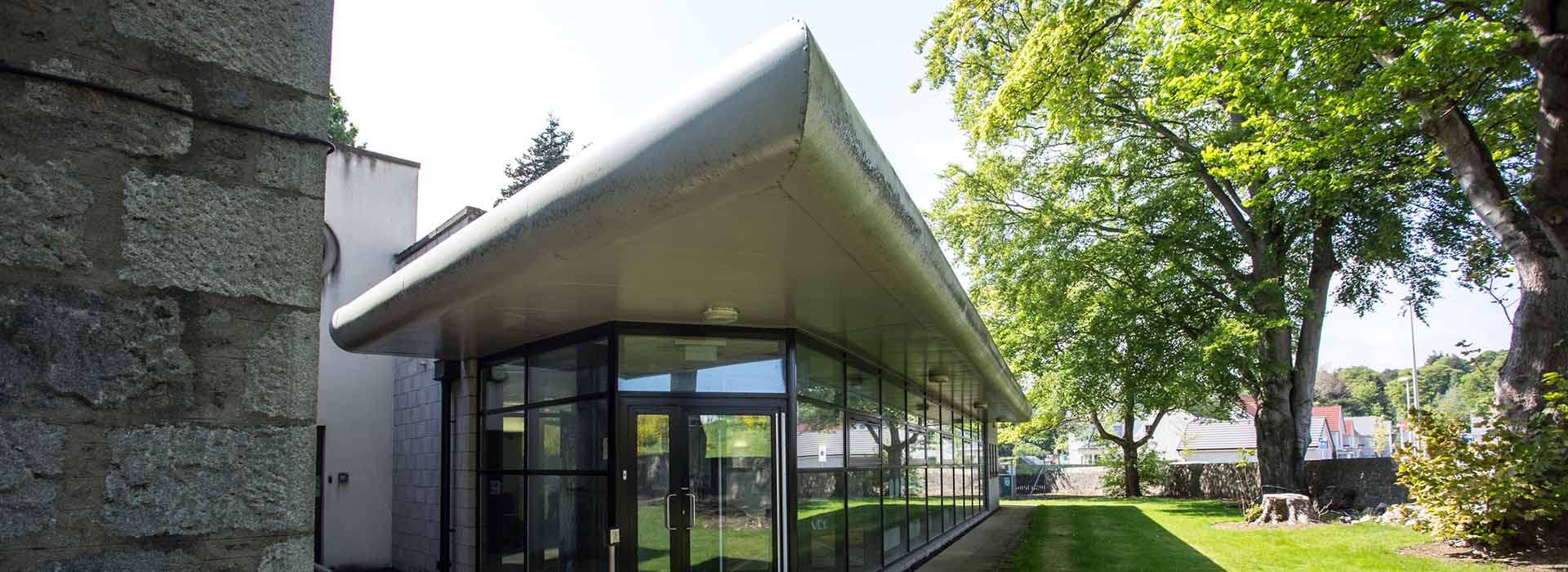 the gatehouse building on RGU campus