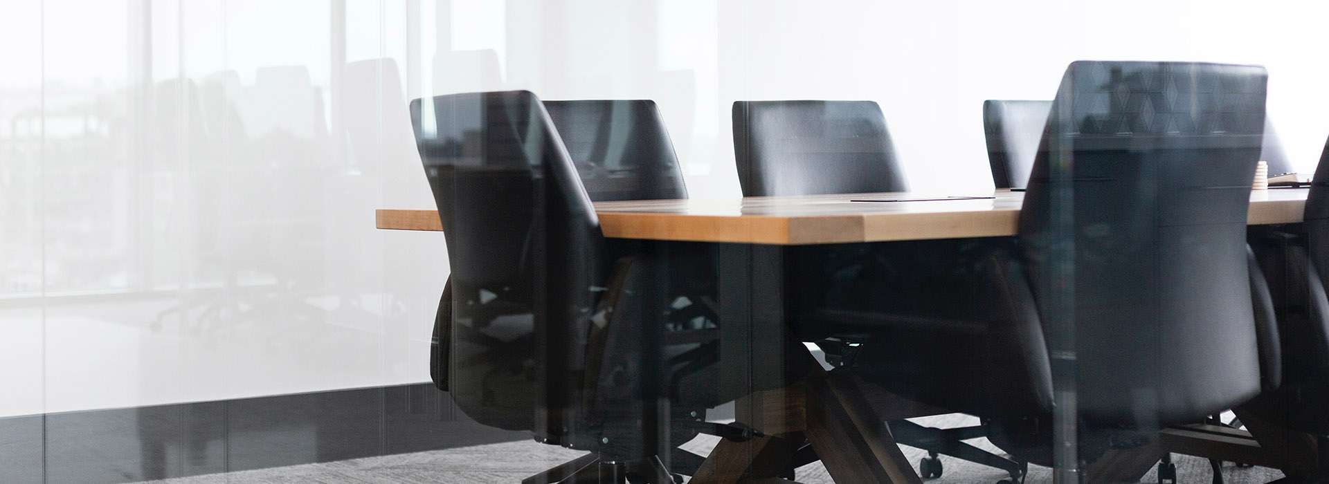 chairs around a meeting table
