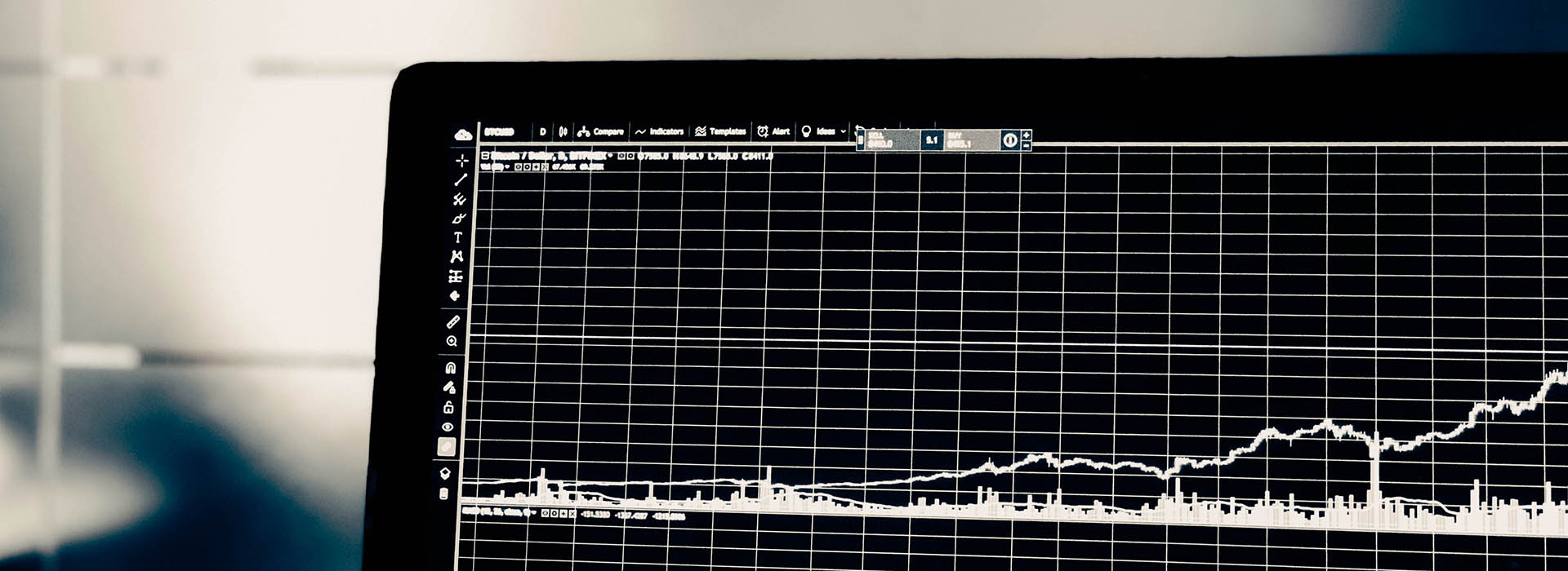 computer screen displaying data