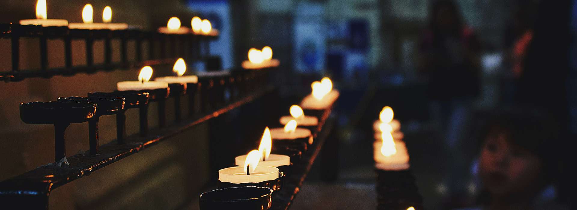 candles in a church