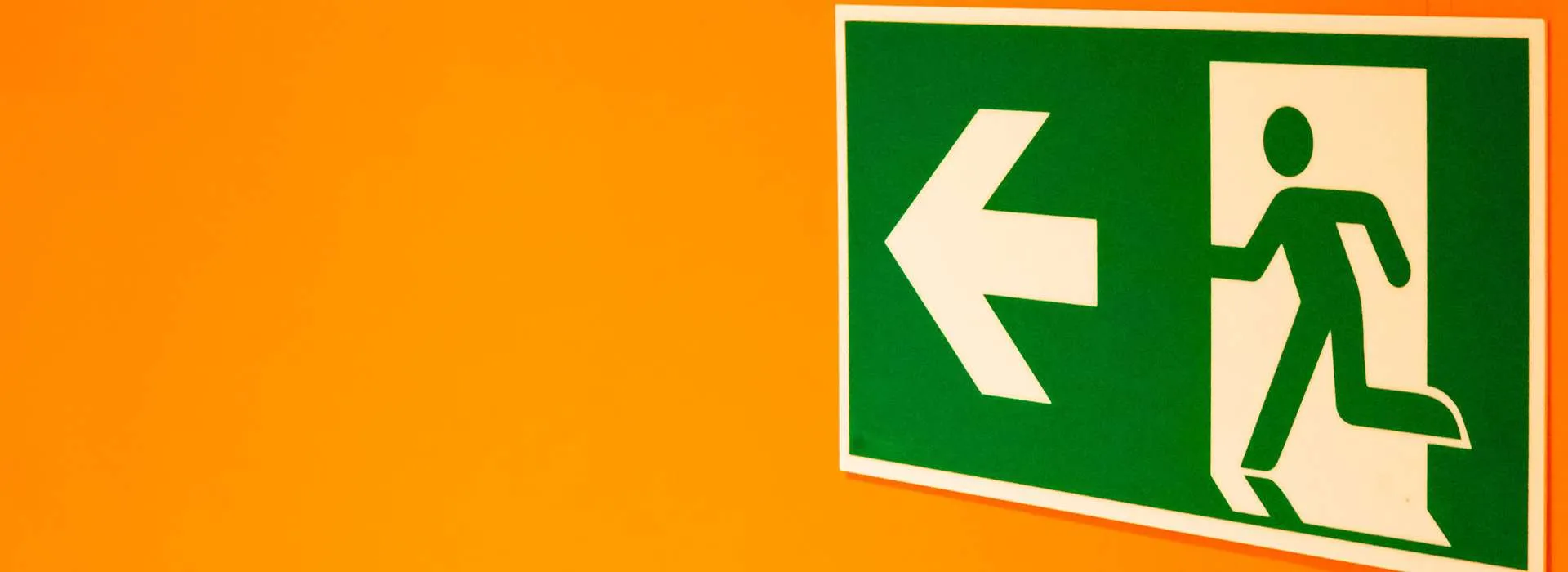 fire evacuation sign