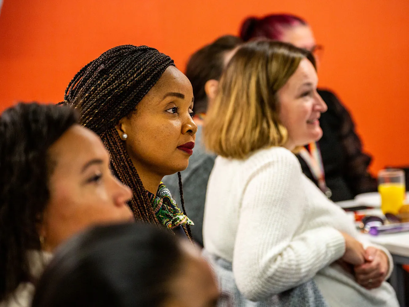People attending a workshop