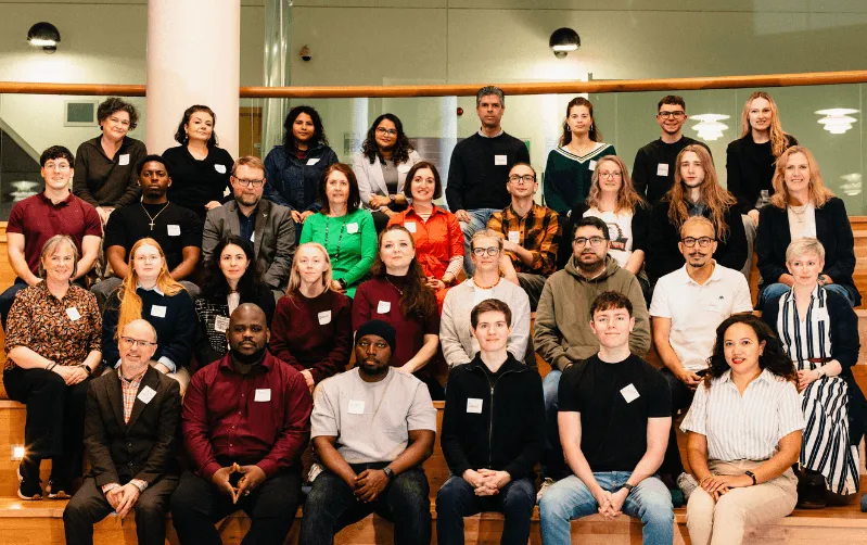 2026 Accelerator Cohort at sitting for photo