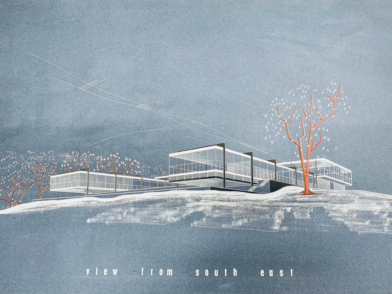 Michael Shewan's drawing of Gray's School of Art