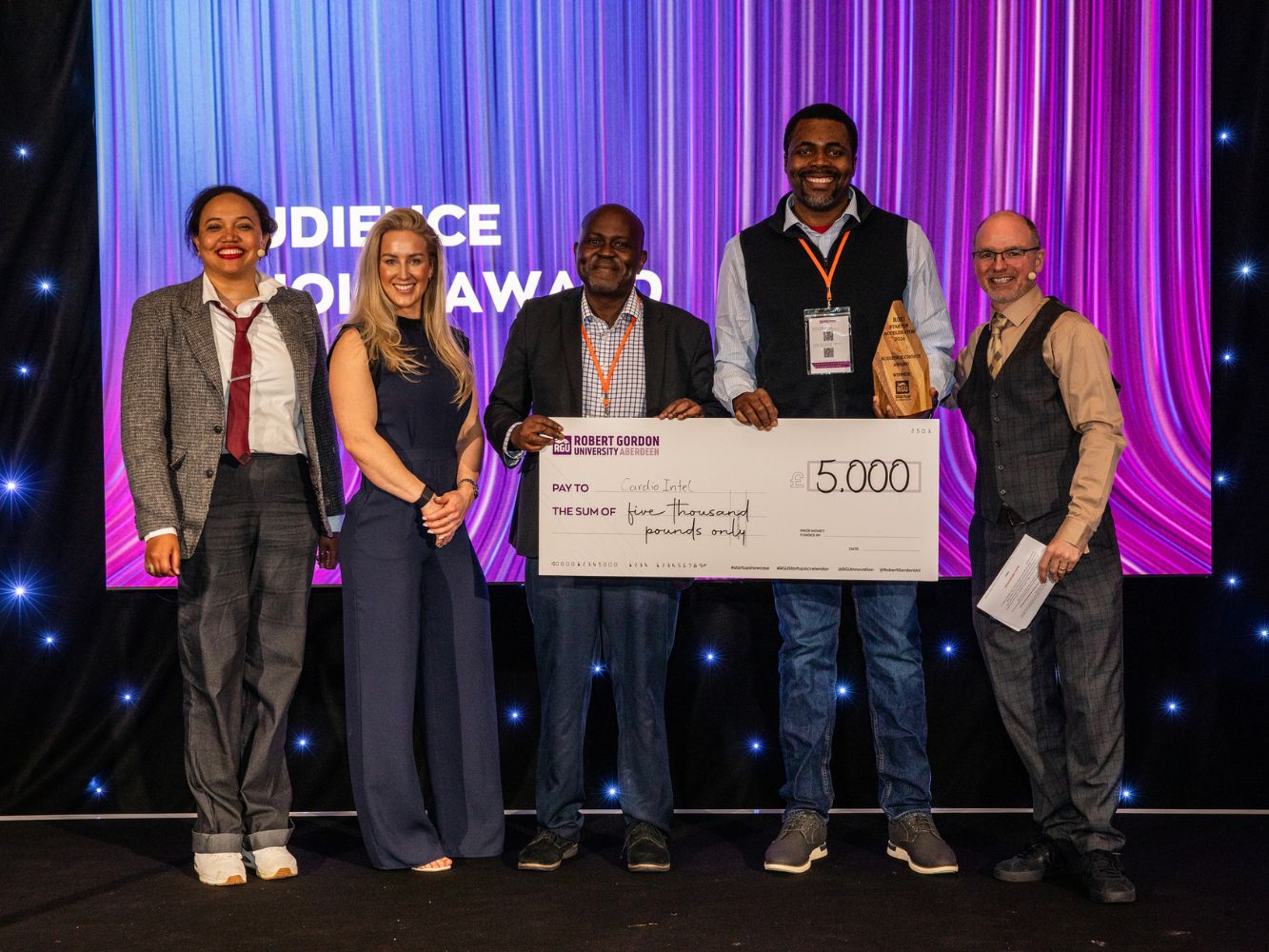 Cardio Intel being presented with one of their two awards