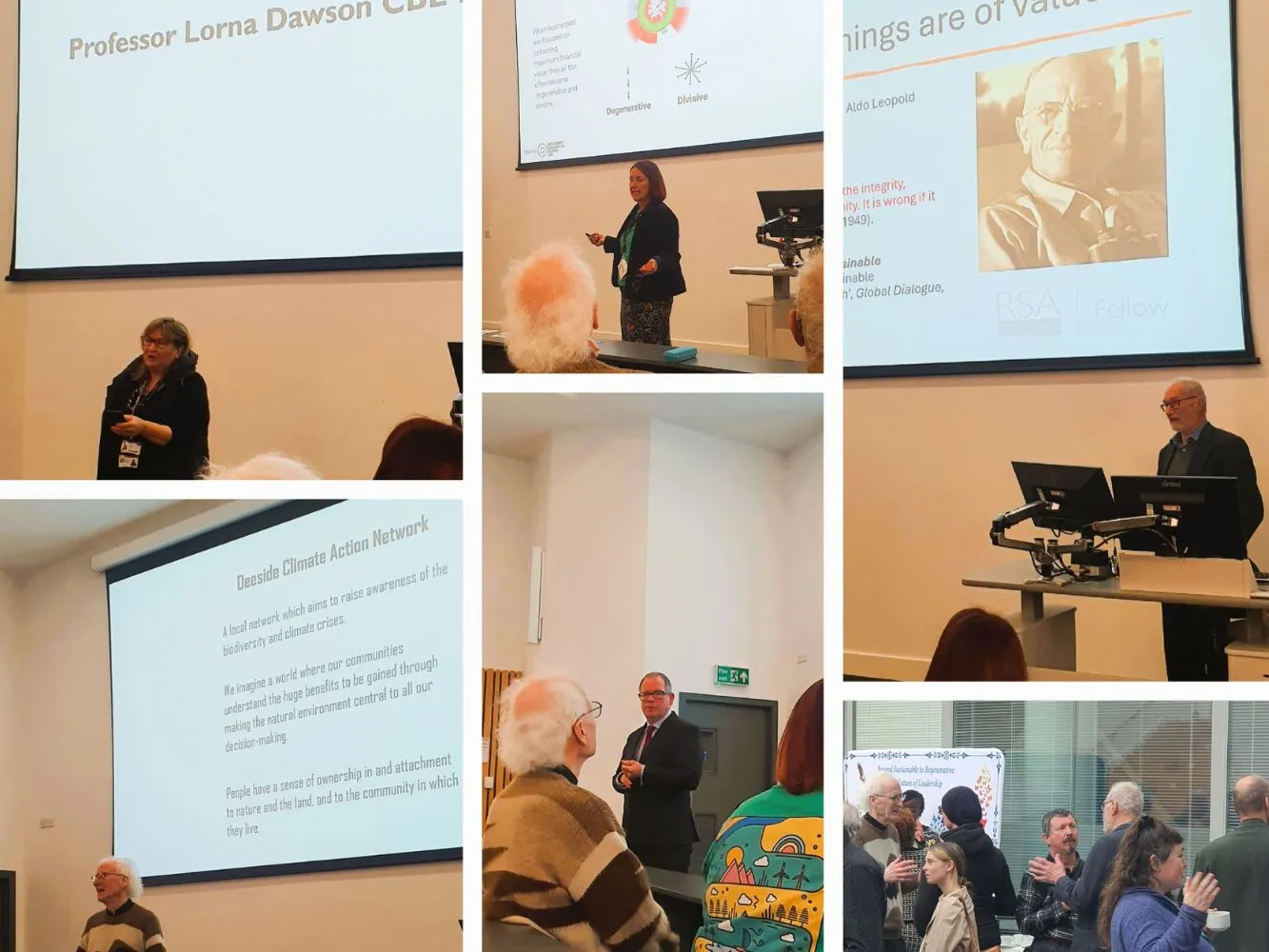 An image collation of the conference at RGU