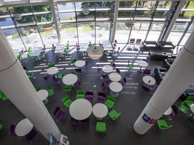 RGU canteen from above
