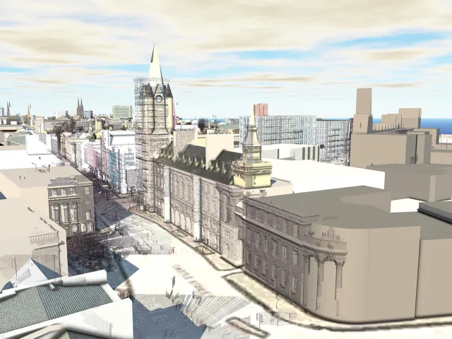 3D model of aberdeen skyline