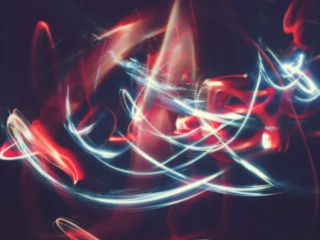 abstract light painting photography