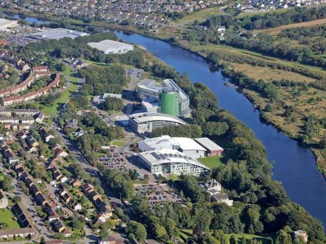 aerial view of RGU campus