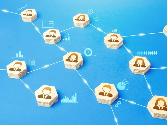 illustration of connections between people