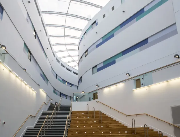 interior of sir ian wood building