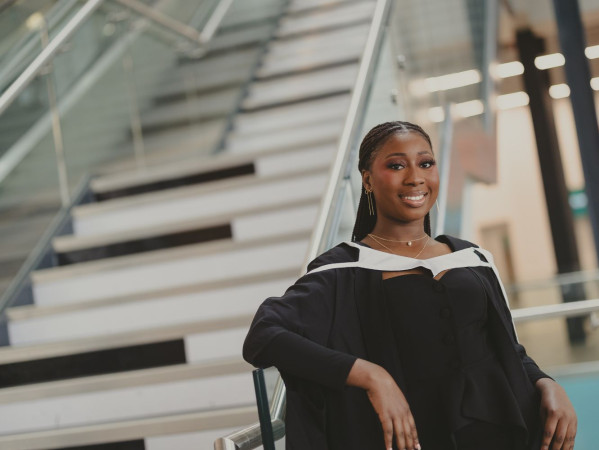 Boluwatife Afolabi posing at P&J Live