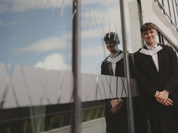 Chris Handsley posing at P&J Live